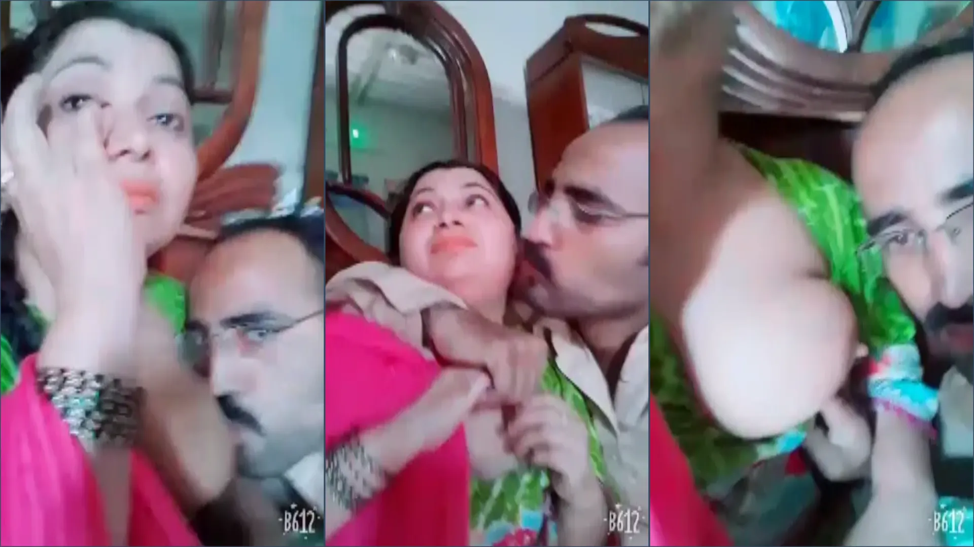 Horny Uncle Chubby Aunty – Big Boobs Sucking Passionate Kissing MMS