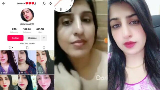 Pakistani Tiktoker Nimra  itsnimra295 Leaked Nude Video Full MMS Viral Destroy