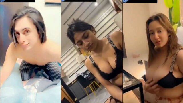 Pakistani Tiktokers Hunain Bajwa And Laiba Khan Bebo Jan New Leaked Nude Clips Destroy