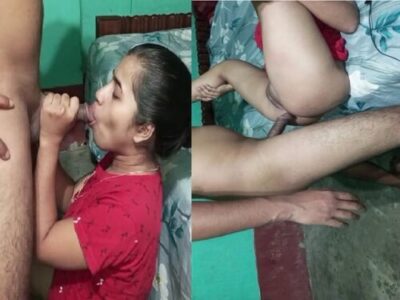 Indian Girlfriend Blowjob Missionary Creampie – Tight Pussy Satisfied Hard Fuck